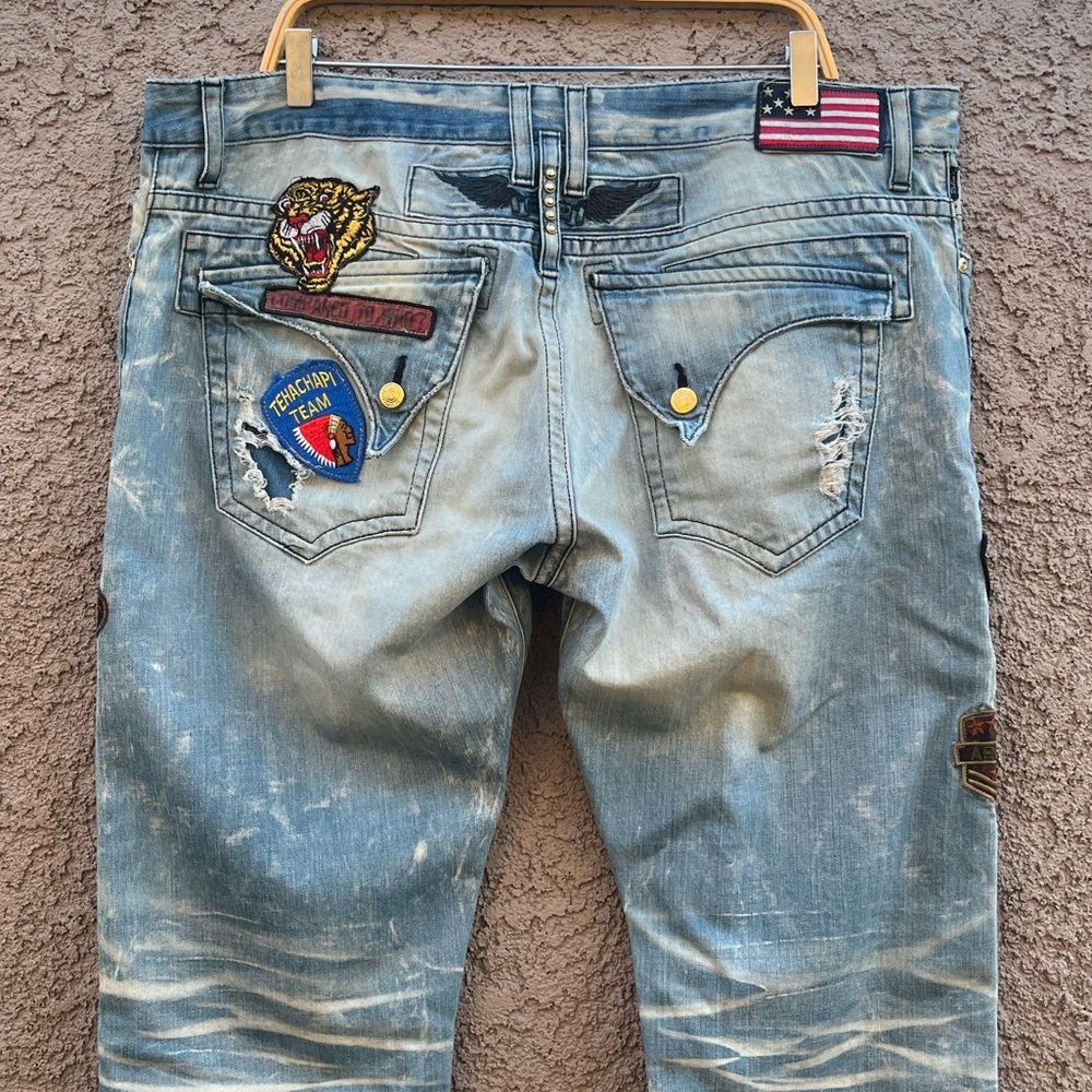 Robin’s Jean Distressed Military Service Jeans size 40
